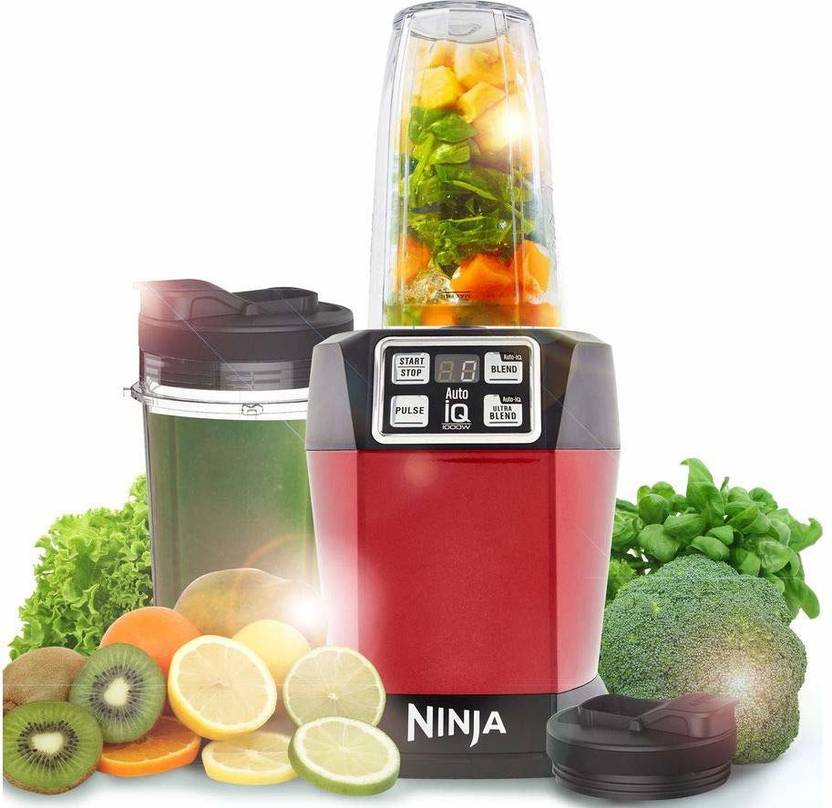 Nutri Ninja Auto iQ 1000 Watt Blender with two Tritan Material Jars