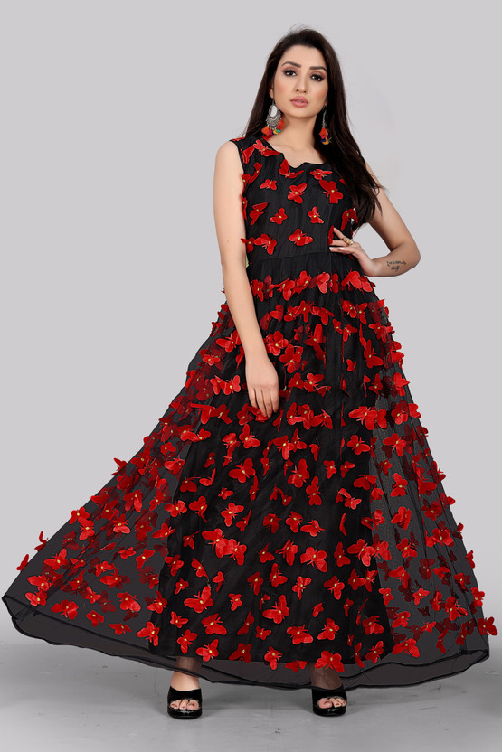 flipkart fit and flare dress
