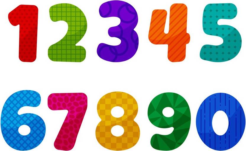 numbers 1 0 kids room premium poster learning chart for kids Paper