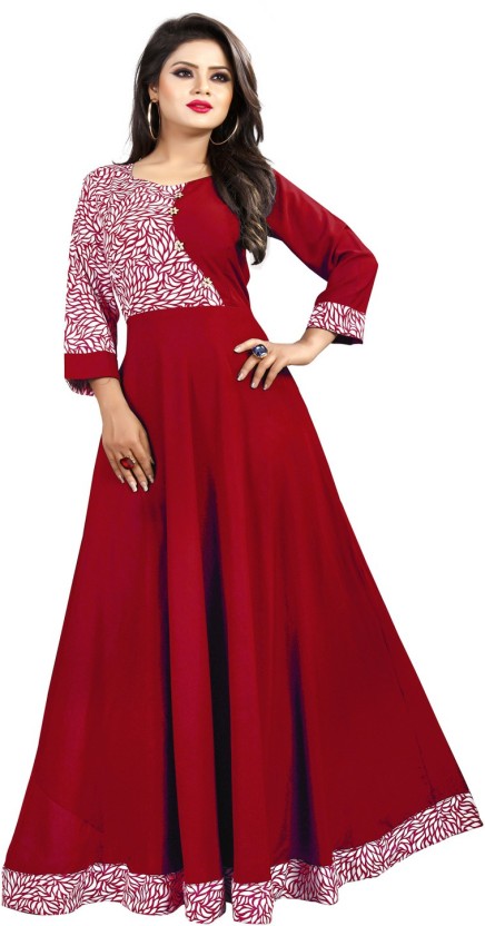 Femvy Anarkali Gown Price in India  Buy Femvy Anarkali Gown online at  Flipkartcom