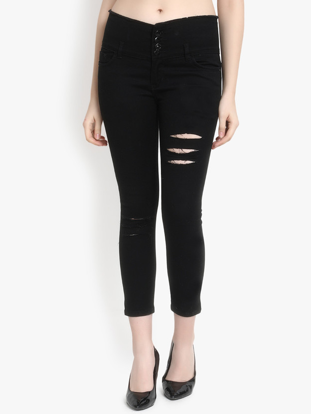 black high waisted jeans
