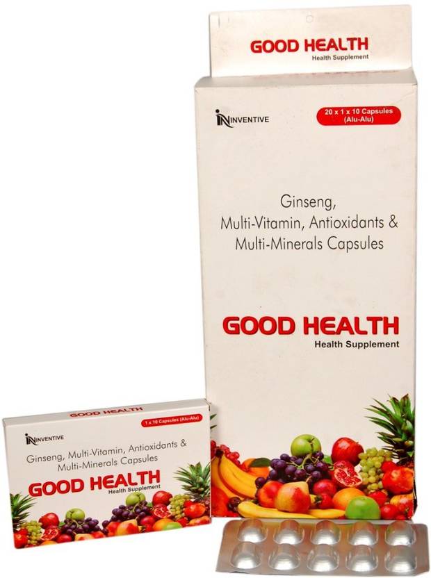 Good Health Ginseng & Multivitamins Capsules Inventive Pack of 90 Price