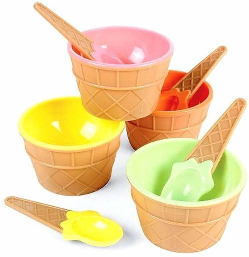 Arros Plastic Ice Cream Cone Shape Bowl Plastic Dessert Bowl Price in