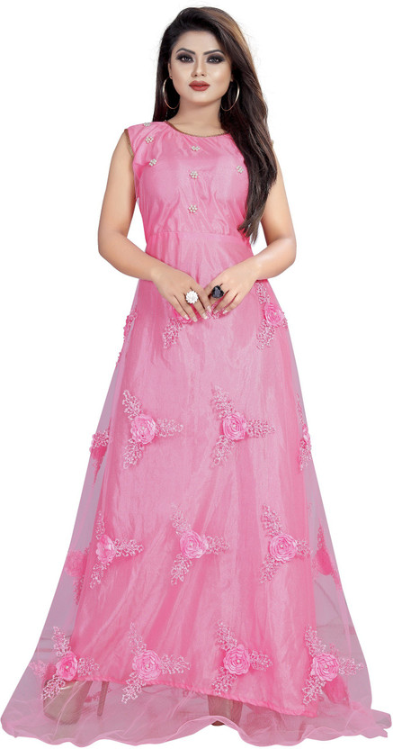 Saree Collection Flared/A-line Gown 