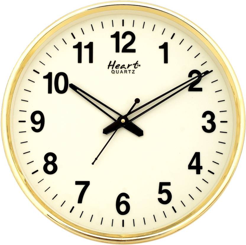 Heart Quartz Analog 32 cm X 32 cm Wall Clock Price in India Buy Heart