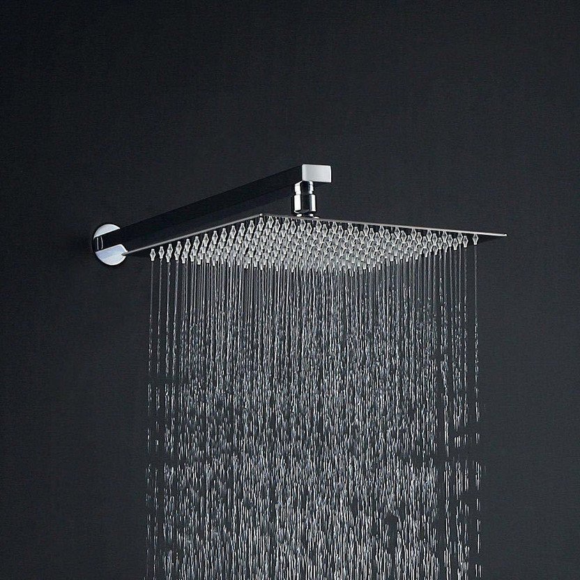 Prestige SmartBuy Stainless Steel 12"x12" Ultra Slim with 24inch square arm Shower Head