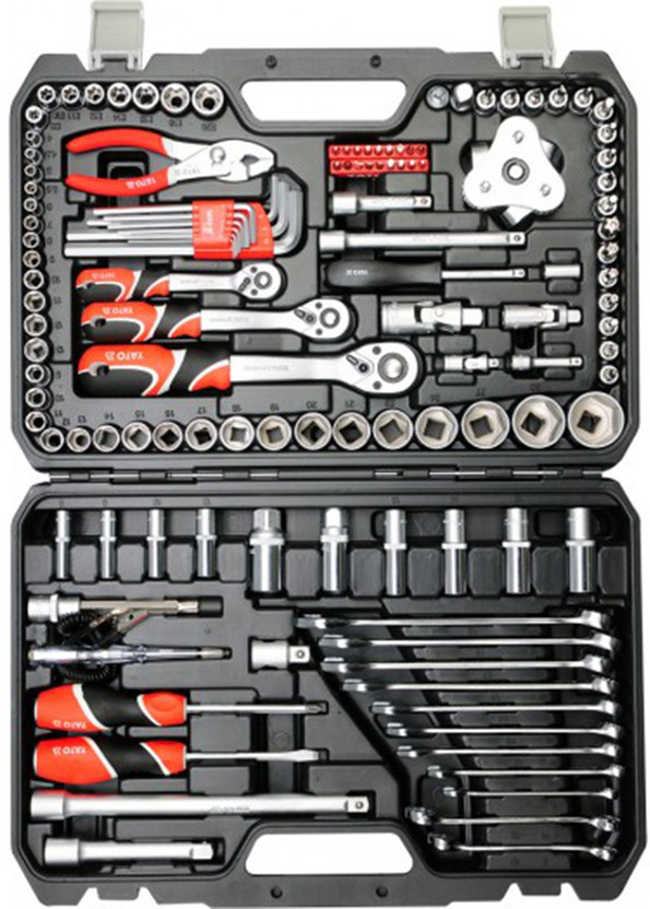 YATO YT-38875 Tool Set A professional tool kit that has been developed to meet the needs of specialized car and mechanical services Socket Set(Pack of 125)