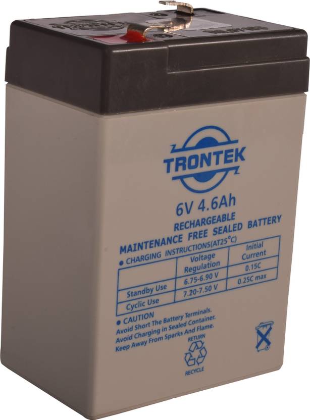 TRONTEK TRONTEK6V4.6Ah AGM Solar Battery Price in India Buy TRONTEK