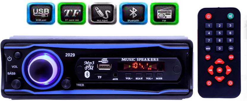 JBRIDERZ JBRIDERZ Blue Stereo-2029 BLUETOOTH/USB/SD/AUX/FM/MP3 (BLUE & Black)-248 Car Stereo(Single Din) - Flipkart Deal