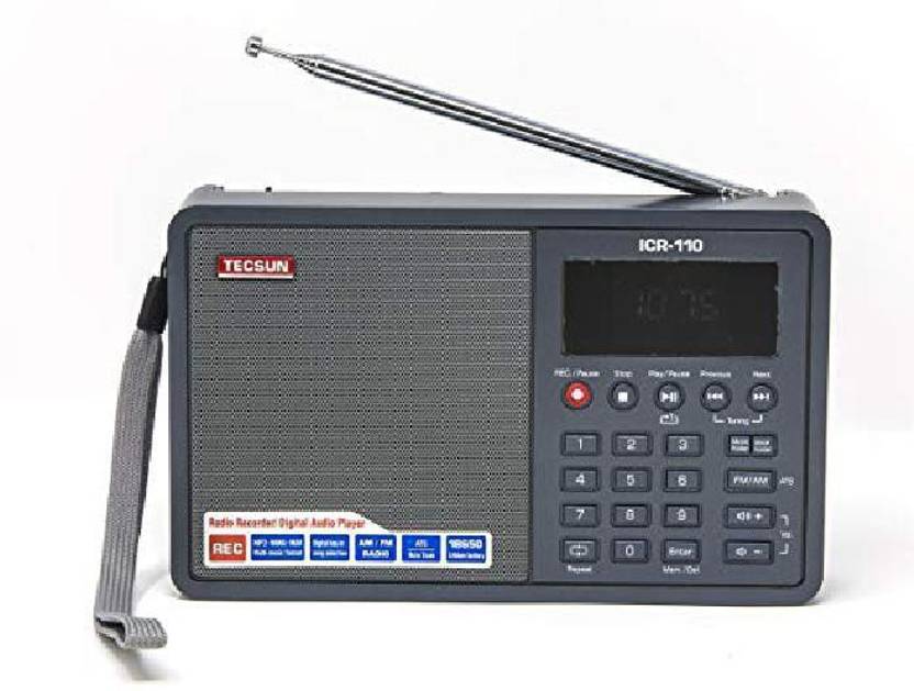 Tecsun Icr 110 4 in 1 Digital Portable Am Fm Radio + Mp3 Player FM