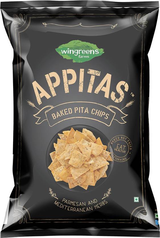 Wingreens Farms Appitas Parmesan & Mediterranean Herbs Pita Chips
