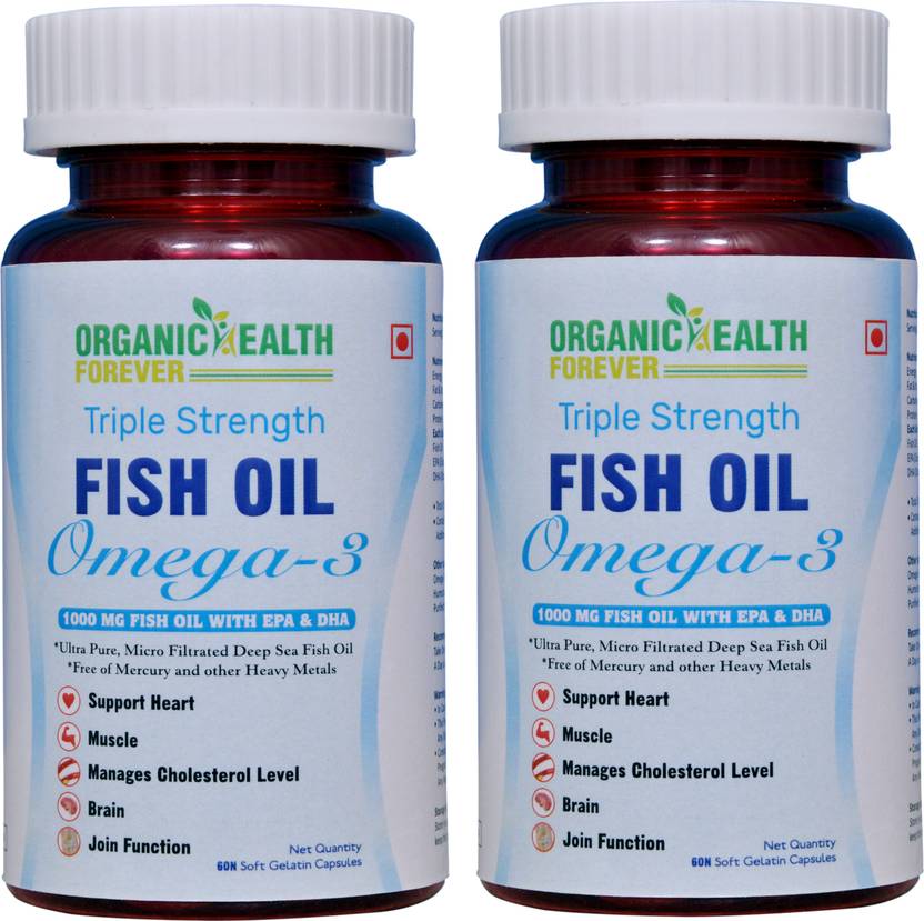 organichealth forever Fish Oil 1000Mg (Triple Strength) With 1000Mg