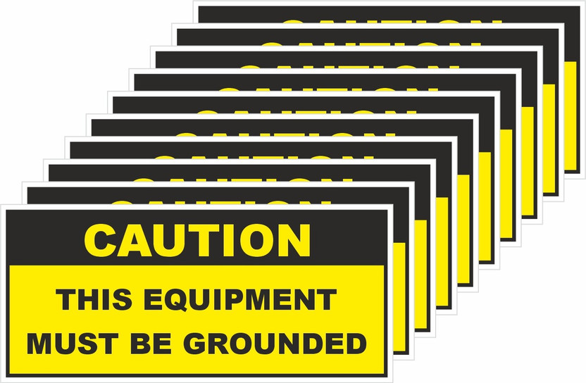 rangvishwa This Equipment Must Be Grounded Emergency Sign