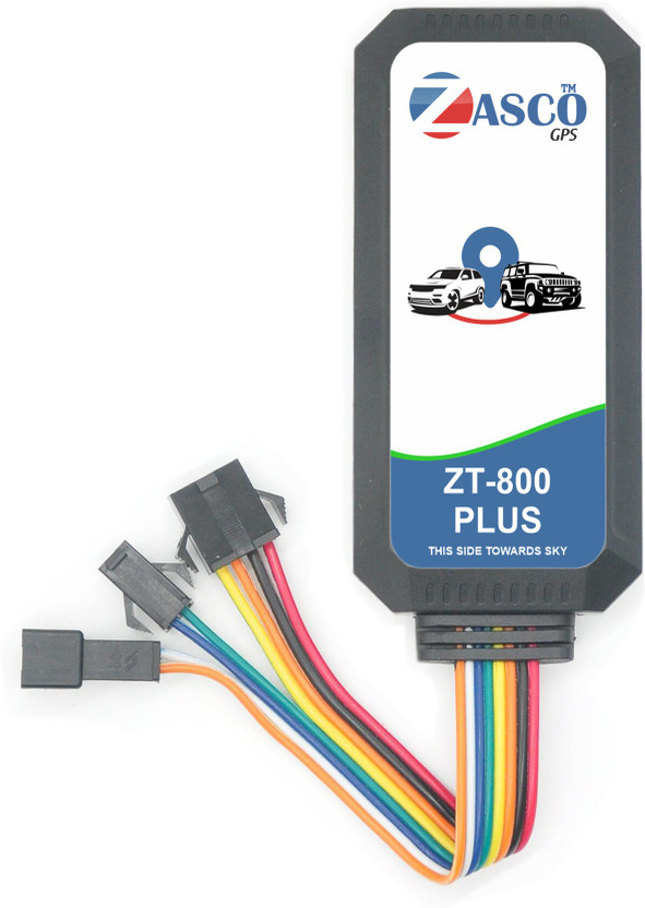 ZASCO ZT-800 Plus (Voice Surveillance, Engine Cut Off) GPS Tracker for Car Truck Bus with Battery Inside ehicle Function (Stable Network Gain) GPS Device(Black)