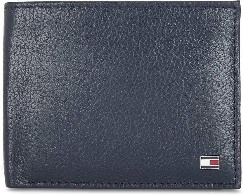 TOMMY HILFIGER Men Formal Blue Genuine Leather Wallet(4 Card Slots)