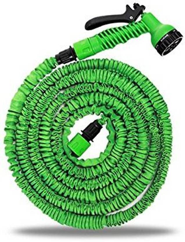 MOHAK 7 Adjustable Modes Magic Flexible 50ft Water Hose Plastic Hoses Pipe with Spray Gun to