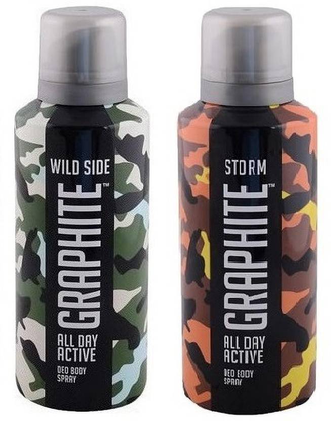 GRAPHITE WILSIDE , STOME PACK OF 2 Body Spray For Men & Women Price in India, Buy GRAPHITE