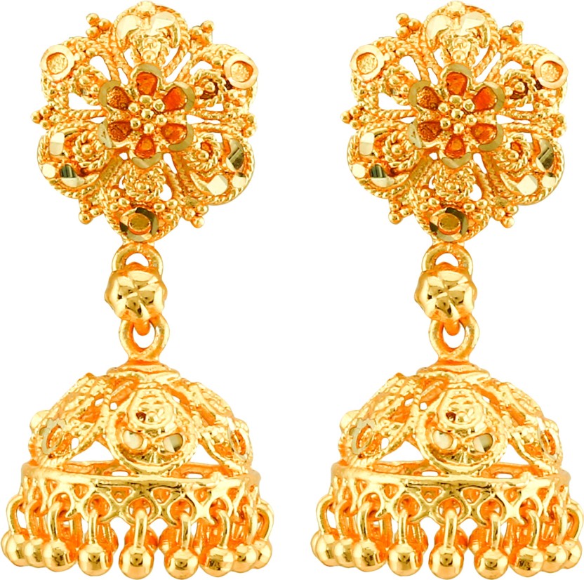 flipkart city gold earrings