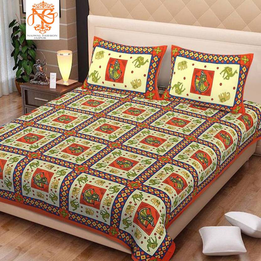 NAIWAL FASHION Cotton Double Bed Cover Buy NAIWAL FASHION Cotton