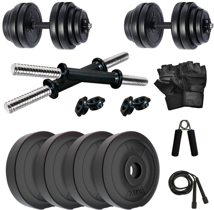 KRX PVC 10 KG DMCOMBO 2 Adjustable Dumbbell(10 kg)