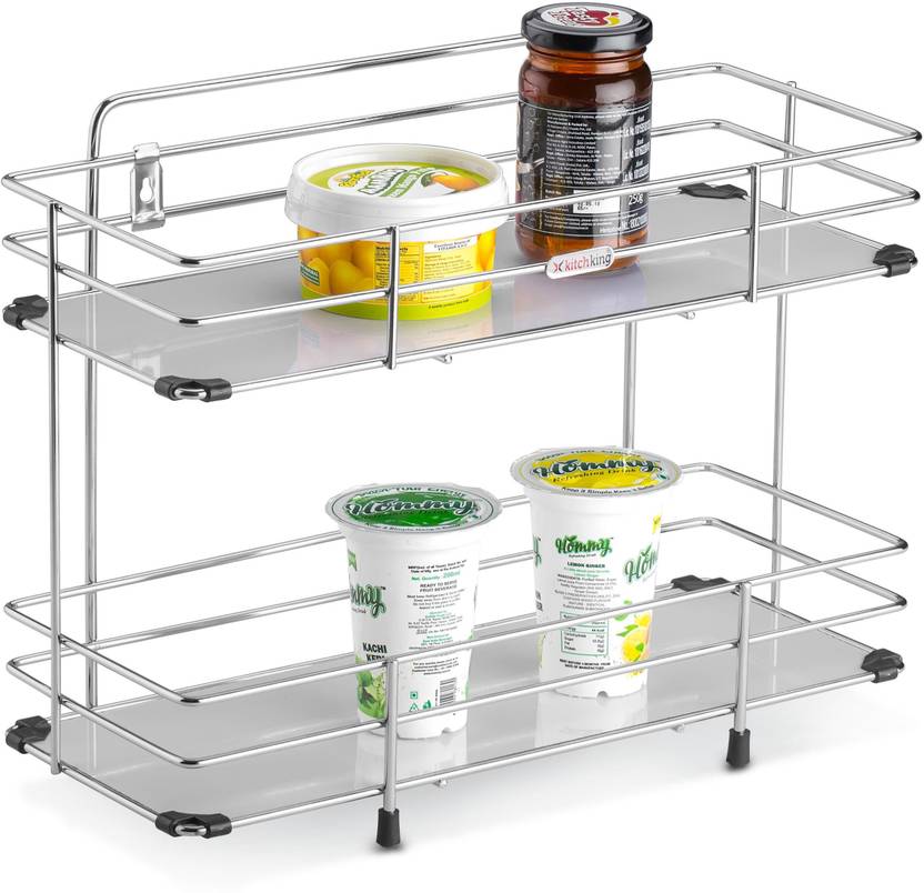 Trade Zone Containers Kitchen Rack Steel double layer stainless steel