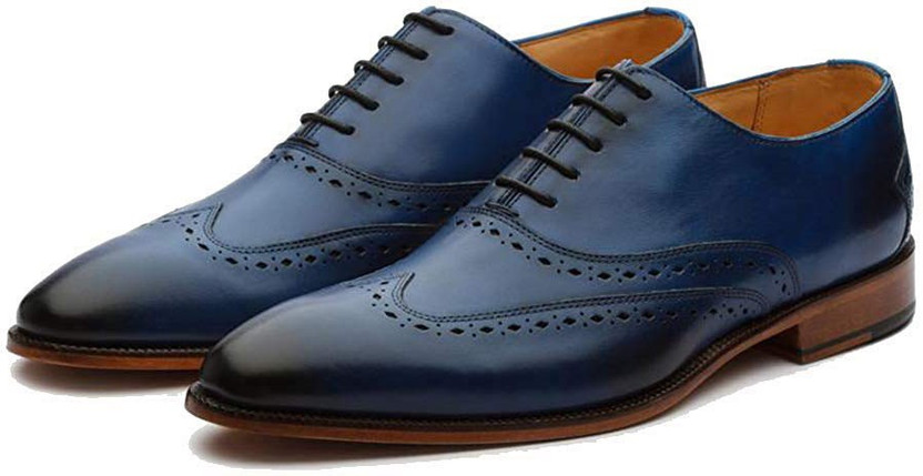 Leather Formal Brogue Oxford Shoes 