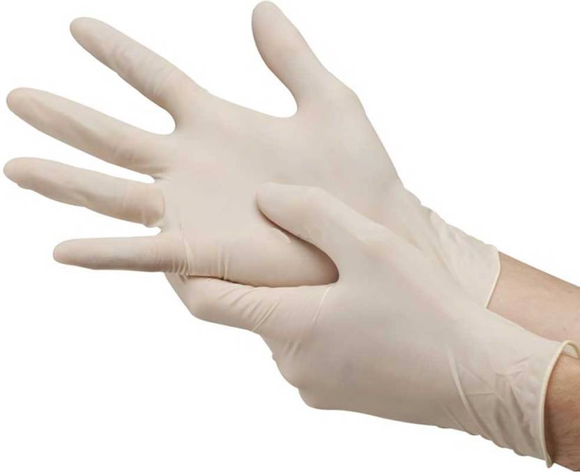 DIY Crafts Medicure Latex Gloves White Medium 100 Pieces Latex Surgical