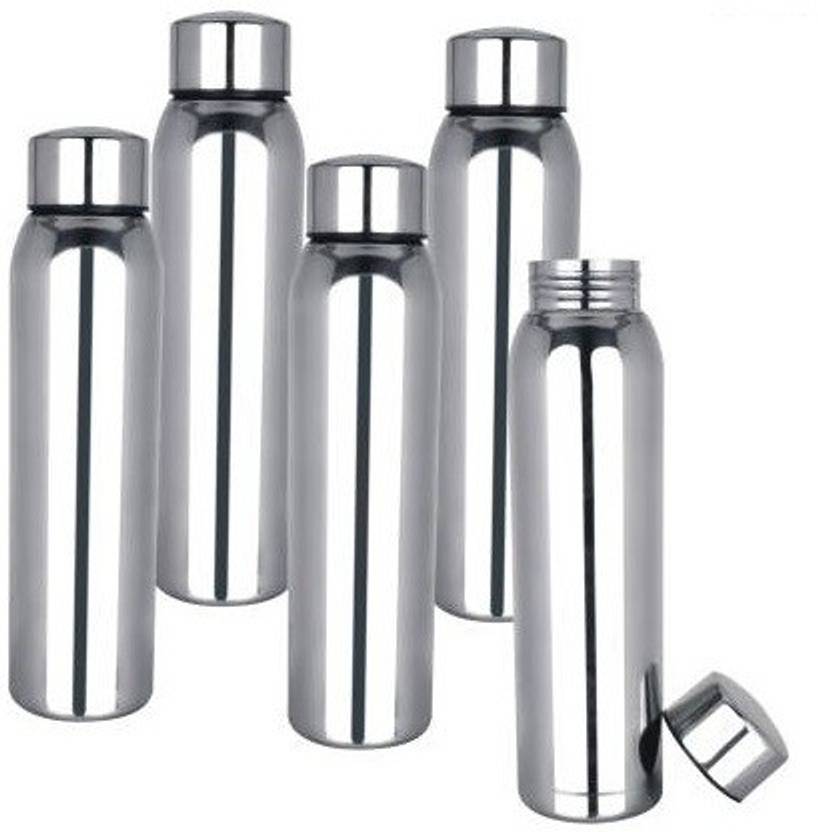 CroXim Stainless Steel 5 Pieces Fridge Water Bottle/Refrigerator Bottle