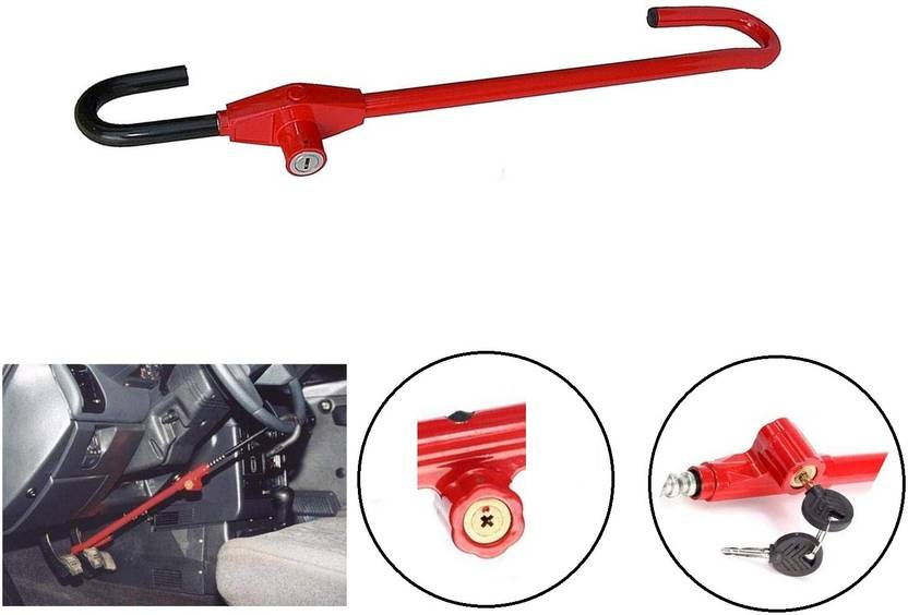 AutoStark Car Steering Pedal Lock For Ford Ecosport Gear Lock Price in