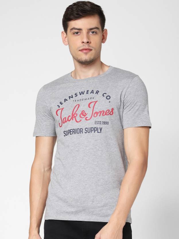 flare kollision grinende JACK & JONES Colorblock Men Round Neck Grey T-Shirt - Buy JACK & JONES  Colorblock Men Round Neck Grey T-Shirt Online at Best Prices in India |  Flipkart.com