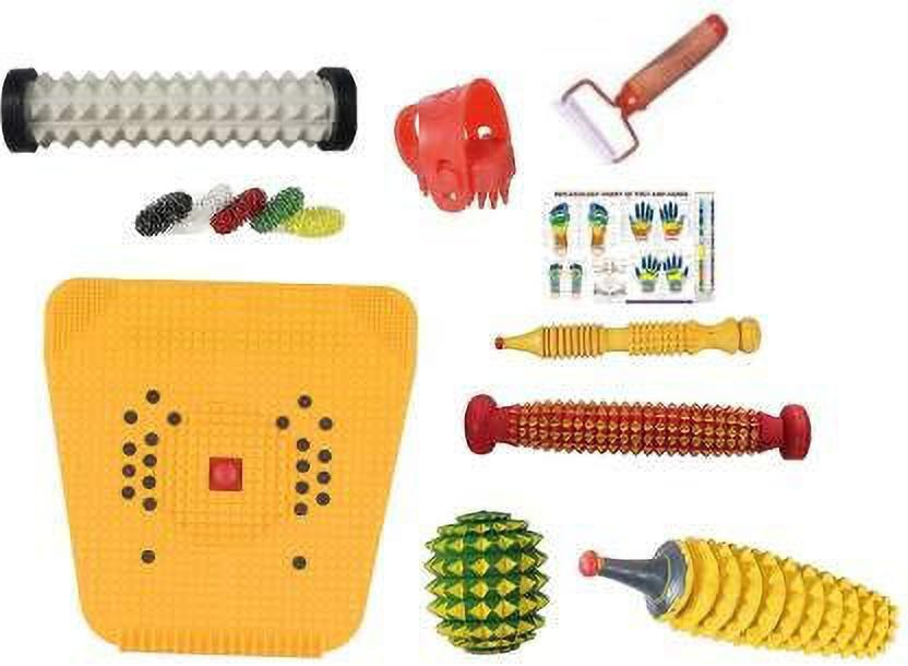 Acufit ACU030 Acupressure Massager Tools Combo Kit With Acupressure Mat And other Body Massage Products For Stress And Pain Relief Acupressure Kit Massager(Multicolor)