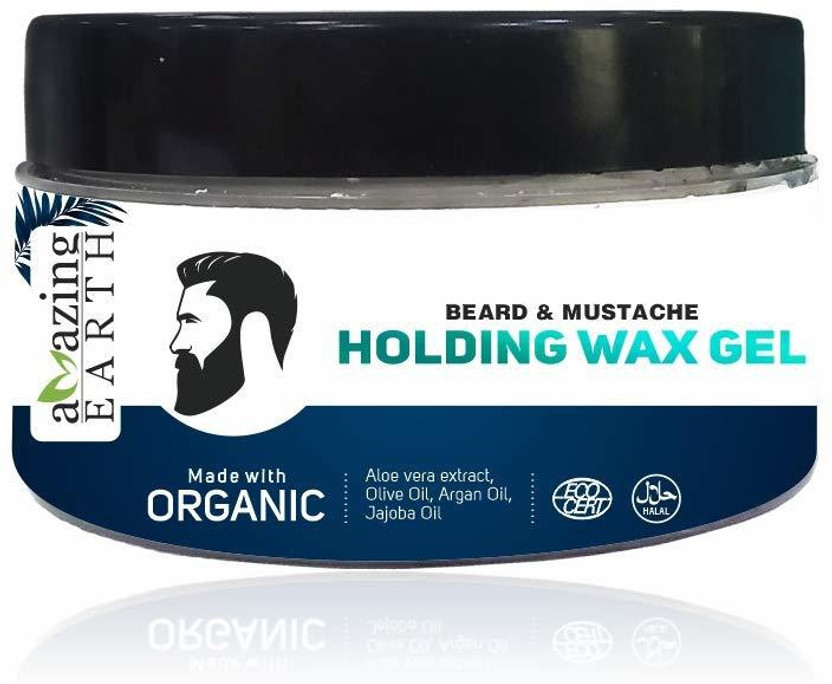 Amazing Amazing Earth Beard & Mustache Holding Wax Gel for Men - Certified Organic, Strong Hold, Styling, Argan Oil, Chemical Free, 100% Vegan & Cruelty Free - 50gm Hair Wax(50 g) - Flipkart Deal