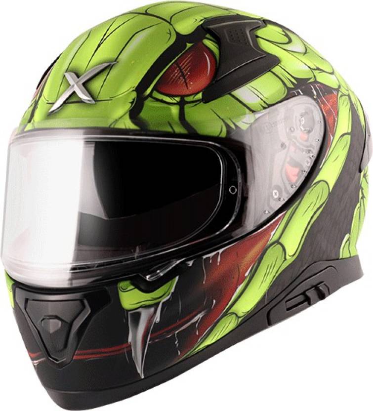 Axor Apex Venomous Dull Black Neon Green Helmet Motorbike Helmet - Buy Axor Apex Venomous Dull 