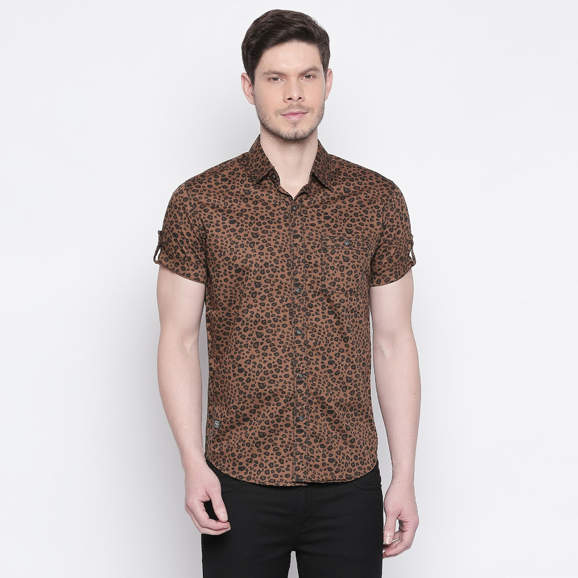 Leopard print shirt mens flipkart clearance