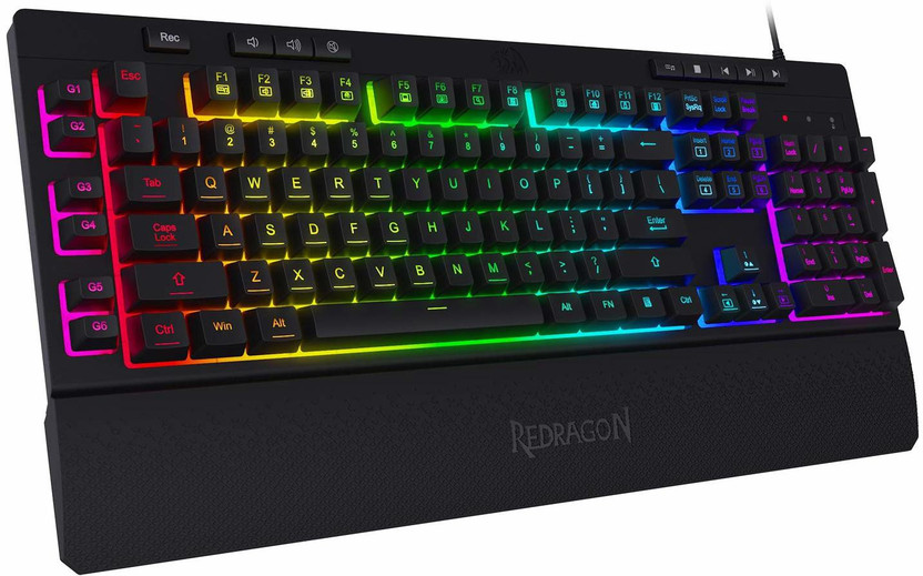 Redragon SHIVA K512 Wired USB Standard Gaming Keyboard Compatible with Desktop, Laptop, Mac(Black)