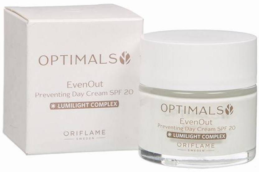 Защитный дневной крем с SPF 20 Forever. OPTIMALS even out lumilight Complex. SPF крем Орифлейм косметика.