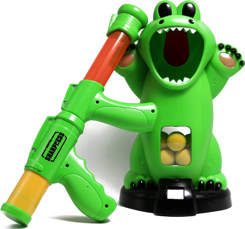 KBNBS SENSOR CROCODILE SHOOTING GAME WITH EVA PRESSURE GUN Guns & Darts