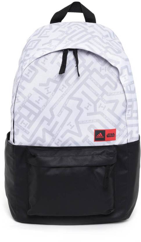 Como prisión Falange ADIDAS Star Wars Printed Backpack 23 L Backpack White - Price in India |  Flipkart.com