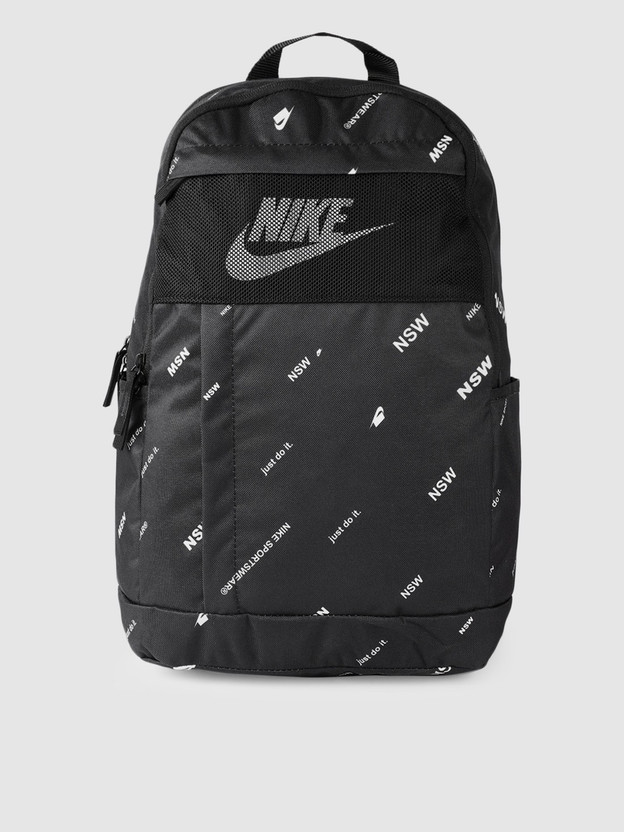 Nike unisex black brand logo backpack clearance