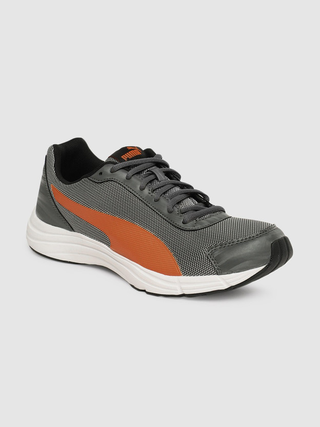 Puma grey and orange shoes Clearance