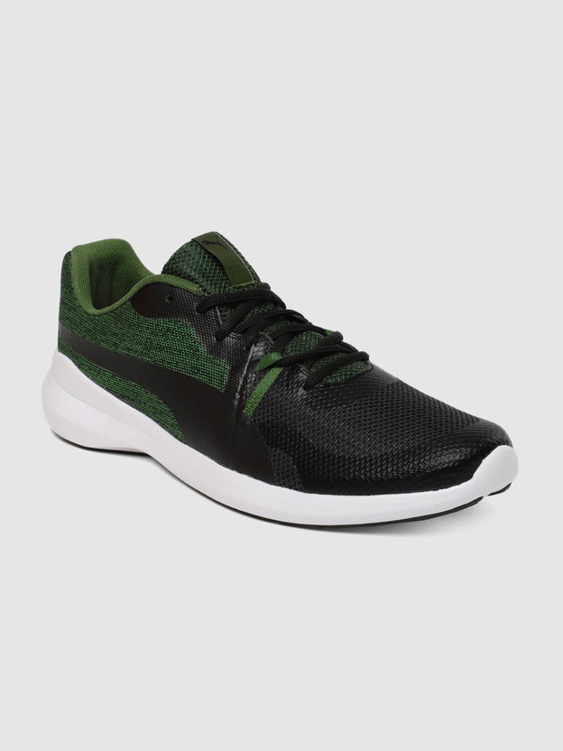 PUMA Men Black Green Pacer Wave Idp 