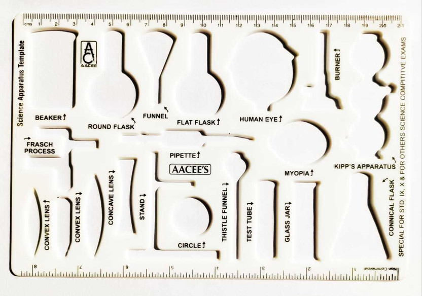 clipper FIRST CLICK Engineering Science Stencil structure Stencil(Pack of 1, white base)