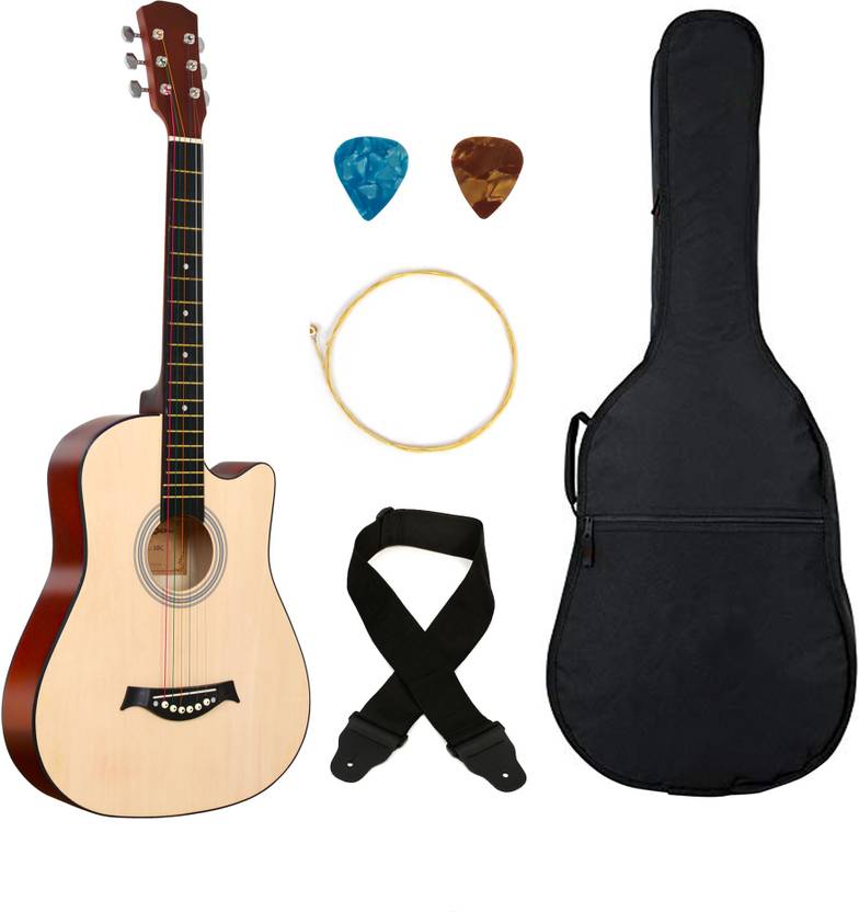 Flipkart SmartBuy 38C Classic brown ,38 Acoustic Guitar Linden Wood