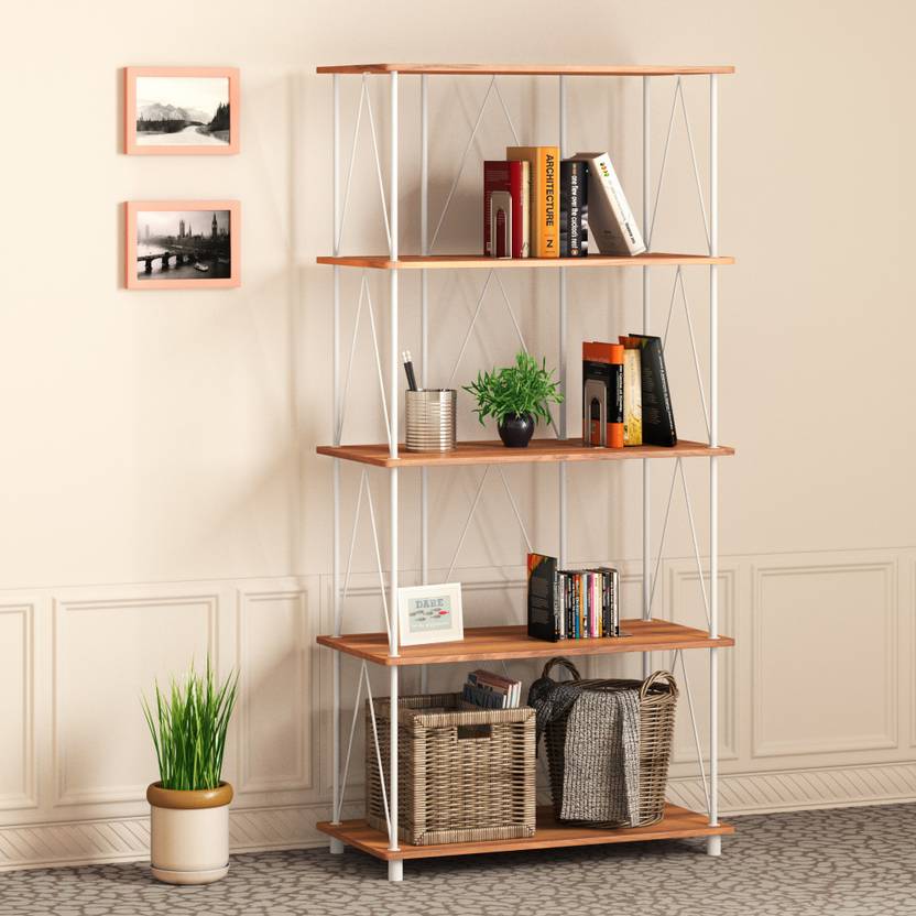 Flipkart Perfect Homes Studio Grace Metal Open Book Shelf Price in