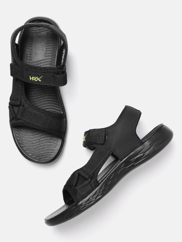 HRX by Hrithik Roshan Men Black Sandals 
