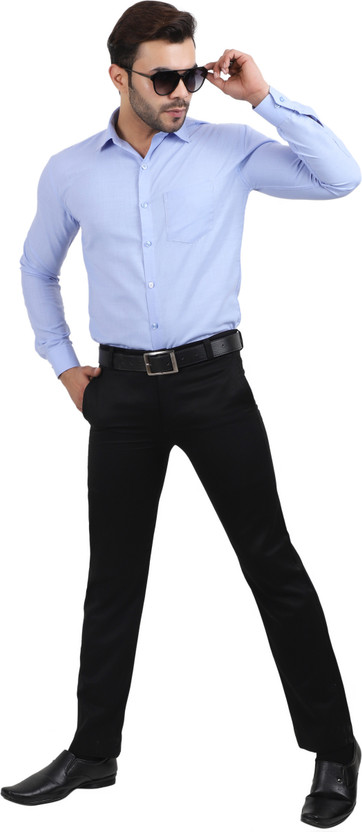 realone Men Self Design Formal Light 