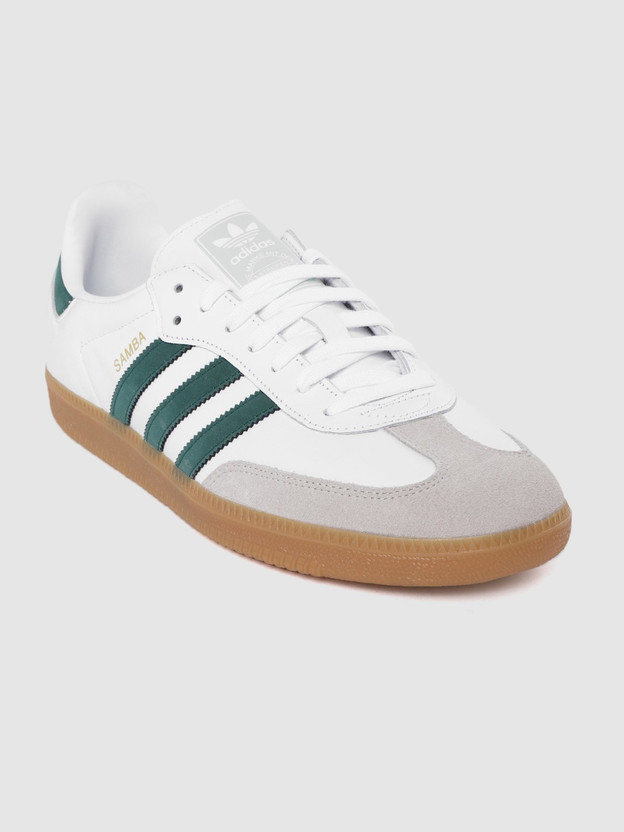 ADIDAS ORIGINALS Originals Men White Green Samba OG Colourblocked Leather  Sneakers Sneakers For Men - Buy ADIDAS ORIGINALS Originals Men White Green  Samba OG Colourblocked Leather Sneakers Sneakers For Men Online at