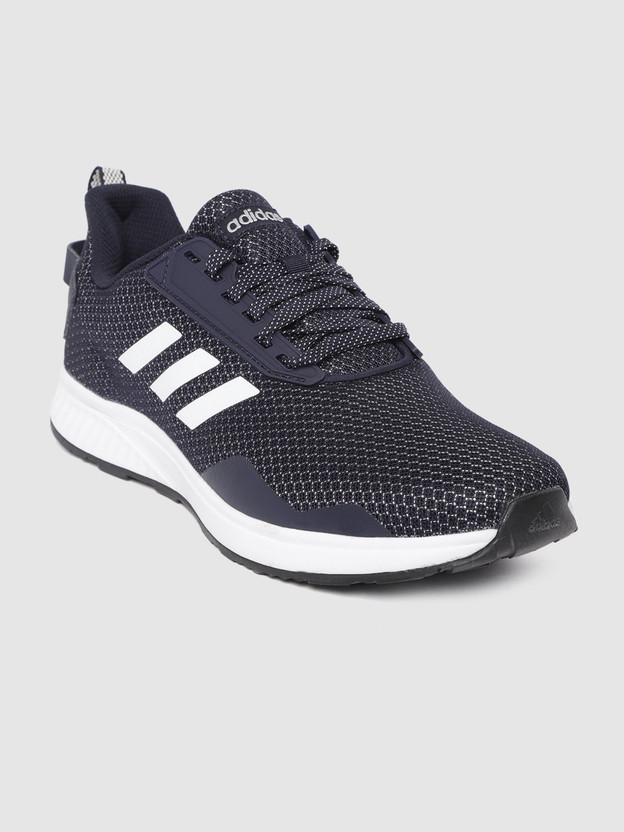 ADIDAS Men Navy Blue Woven Design