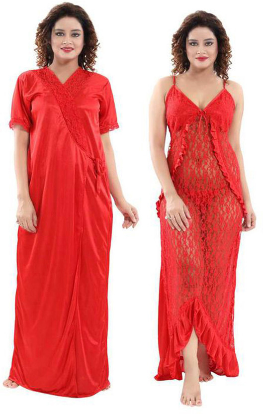 satin nightwear flipkart