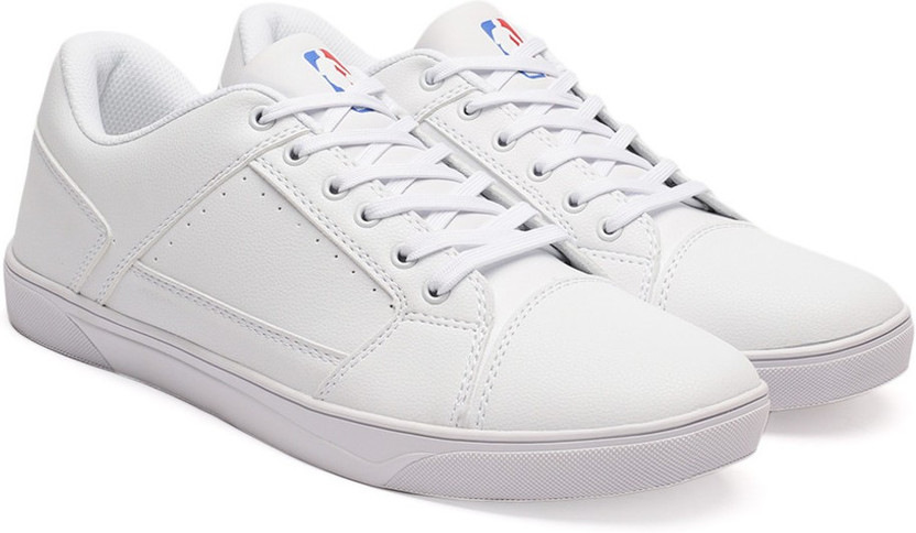 NBA NBA Men White Solid Sneakers 